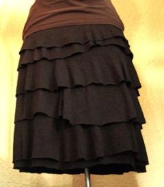 layered tee skirt