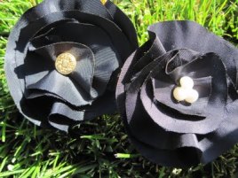 fabricflowerhairclip