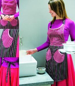 stripy apron