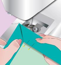 How to Sew Mitered Corners - Miter a Corner with Bias Tape - Melly Sews