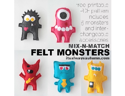 feltmonstersfreepattern