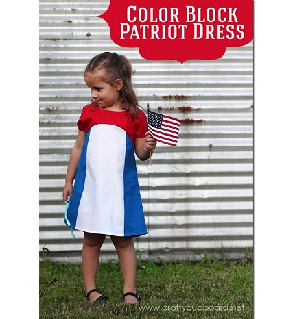 Color Block Patriot Dress by The Crafty Cupboard_thumb