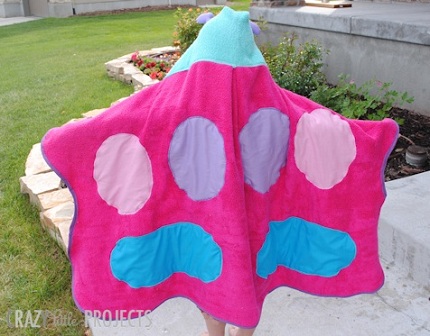 Butterflyhoodedtowel