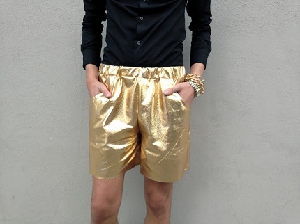 Gold Shorts Deatil Shot