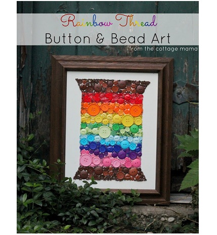 RainbowThreadButtonandBeadArtTutorial