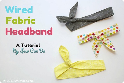 Wired Headband Tutorial Sew Can Do