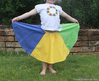 Twister Circle Skirt Finished