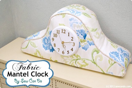 Waverly Fabric Clock Main Sew Can Do