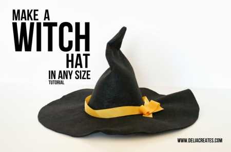 Tutorial: Felt witch hat, make it any size