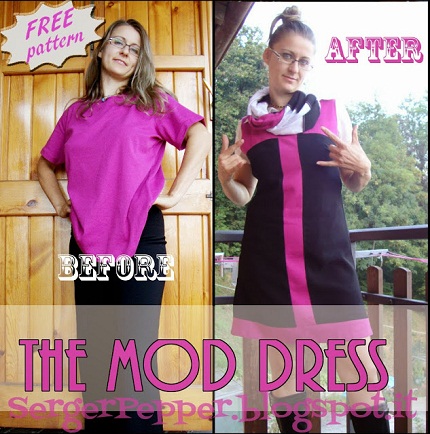 Free pattern: Mod shift dress