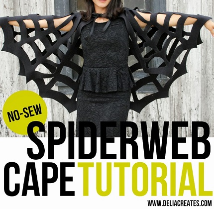 Tutorial: No-sew spiderweb cape