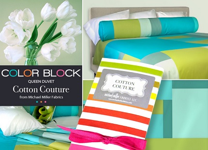 Tutorial: Color blocked duvet cover