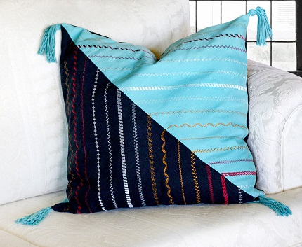 Tutorial: Decorative stitch sampler pillow