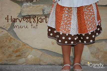 Tutorial: Little girl's layered patchwork twirly skirt