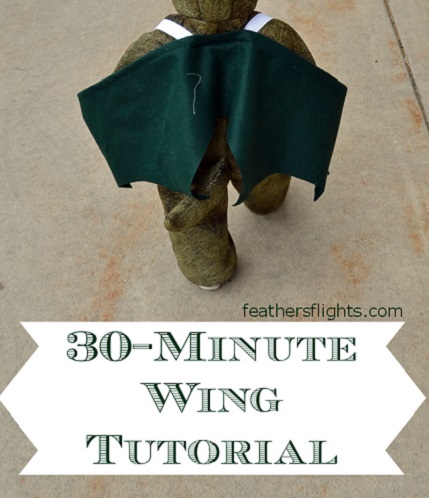 Tutorial: 30-minute Halloween costume wings