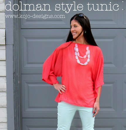 Tutorial: Flowy dolman tunic with French seams