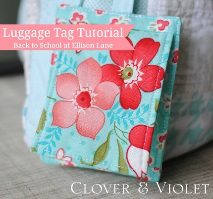 Tutorial: Luggage or backpack tag with privacy flap