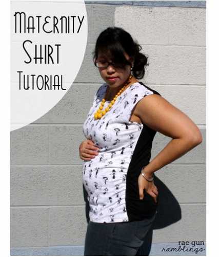 Tutorial: Ruched maternity shirt