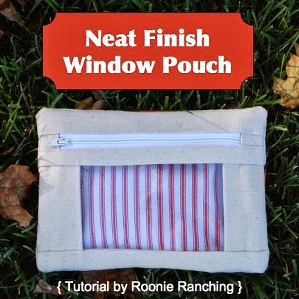 Tutorial: Neat Finish Window Pouch with no raw edges