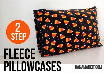 Tutorial: 2-step fleece pillowcases