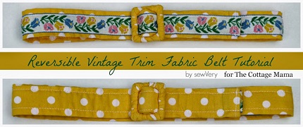 Tutorial: Reversible vintage trim belt