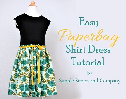 Tutorial: Easy Paperbag Shirt Dress