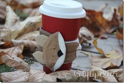 Free pattern: Fox coffee sleeve