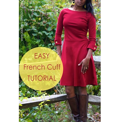 Tutorial: French cuff and boatneck Lady Skater variation