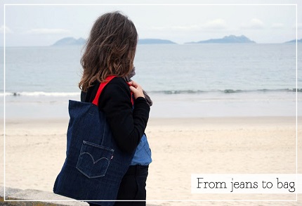 Tutorial: Upcycled jeans tote bag