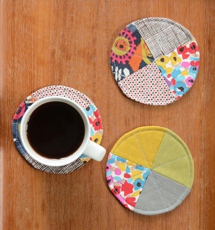 Tutorial: Scrappy circle coasters