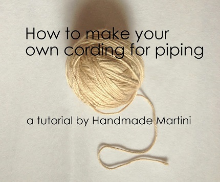 Tutorial: Make your own cord for piping