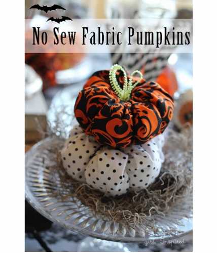 Tutorial: No-sew soft fabric pumpkins