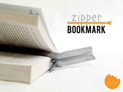 Tutorial: Stay put zipper bookmark