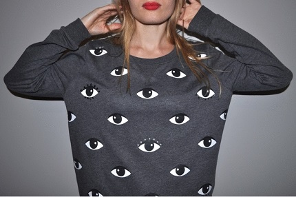 Tutorial:  DIY eye print sweatshirt