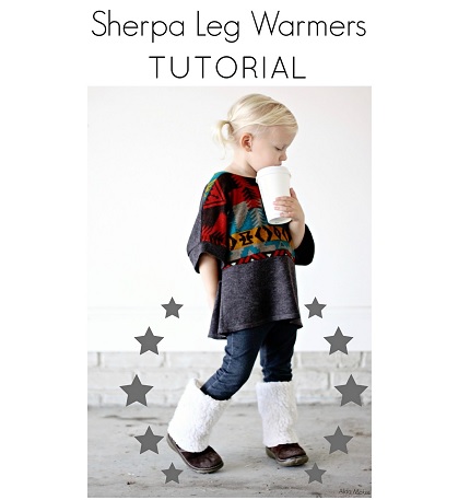 Tutorial: Little girl sherpa legwarmers