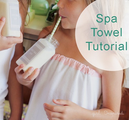 Tutorial: Girl's spa towel wrap