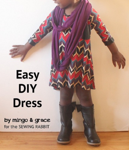 Tutorial: Easy swing dress with 3/4 sleeves