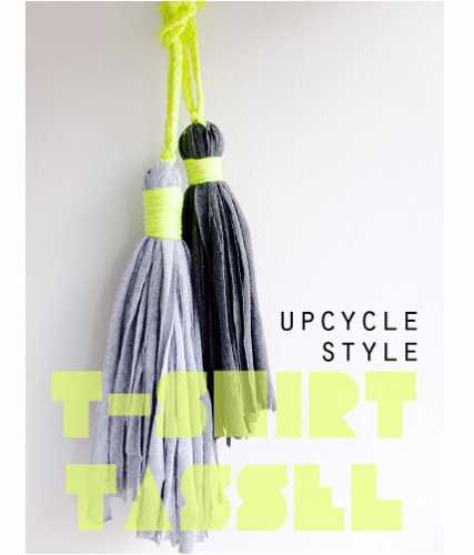 Tutorial: Upcycled t-shirt tassels