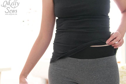 Tutorial: Make a yoga waistband and lose the muffin top