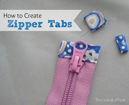 Tutorial: Finish zipper ends with zipper tabs