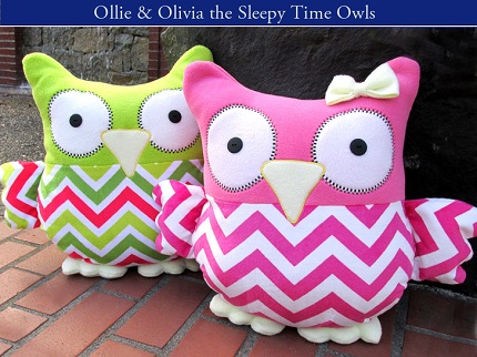 Free pattern: Sleepy Time Stuffed Owl