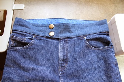 Tutorial: Replace a jeans waistband to eliminate muffin top