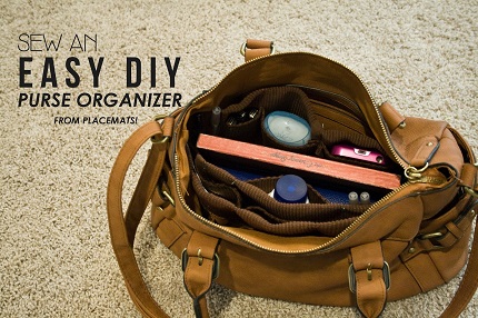 Tutorial: DIY purse organizer from placemats – Sewing