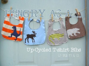 upcycled t-shirt bibs