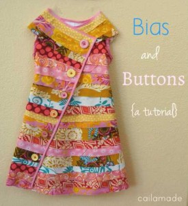 bias buttons dress pattern