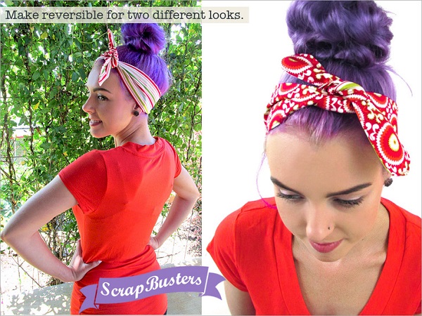 Free pattern: Vintage style headband ties