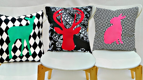 Tutorial: Graphic silhouette pillows