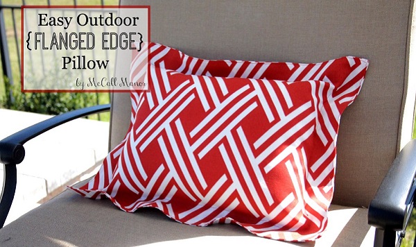 Tutorial: Easy outdoor flanged pillow