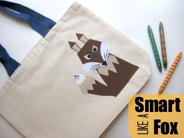 Free pattern: Smart Like a Fox book bag