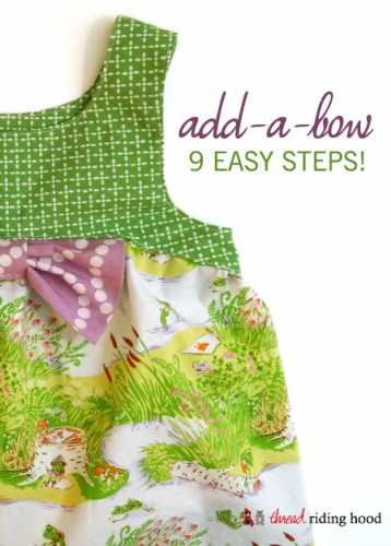 Tutorial: Sewn in bow for a dress or top